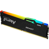 Kingston 8 GB - DDR5 RAM Kingston Fury Beast RGB Black DDR5 5200MHz 8GB ECC (KF552C36BBEA-8)