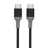 Scosche Blå Mobiltilbehør Scosche Strikeline ladekabel USB-C til USB-C 120 cm sort