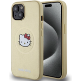 Apple iPhone 14 - Guld Covers Hello Kitty HKHMP14SPGHCKD iPhone 14 15 13 6.1 złoty/gold hardcase Leather Head MagSafe