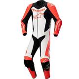 Alpinestars Motorcykelstativer Alpinestars GP Force Lurv perforated One Piece Motorcycle Leather Suit, black-white-red