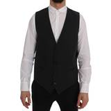Dolce & Gabbana Black STAFF Cotton Striped Vest IT52