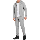 Emporio Armani Grå Jumpsuits & Overalls Emporio Armani Branded Hood Full Zip Tracksuit - Grey