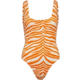Elastan/Lycra/Spandex - Zebra Badetøj Becksöndergaard Zecora Ella Swimsuit - Persimmon Orange