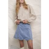 Y.A.S Slim Tøj Y.A.S Yasscallop Short Denim Skirt 4439723 Light Blue Denim blå