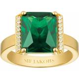 Grøn - Vielsesringe Smykker Sif Jakobs Roccanova Ring - Gold/Green/Transparent