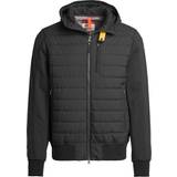 Parajumpers Elastan/Lycra/Spandex - Kort Tøj Parajumpers Ivor Hybrid Hooded Jacket - Black