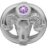 Ametyster Smykker Christina Collect Aries Zodiac Charm - Silver/Purple