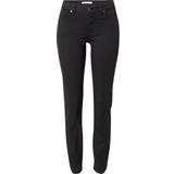 Oui 32 - Dame Tøj Oui Baxtor Slim Fit Jeans - Black Denim