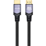 Grå - HDMI-kabler Nördic HDMI-N1053A 2.1 HDMI - HDMI M-M 5m