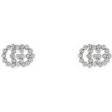 Gucci Øreringe Gucci GG Running Earrings - Silver/Transparent