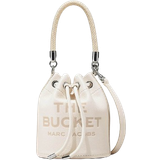 Dame - Snørre Håndtasker Marc Jacobs The Leather Bucket Bag - Cotton/Silver