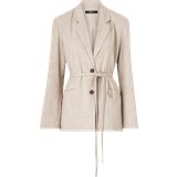 32 - Dame - Polyester Blazere Gina Tricot Oversized Blazer - Beige Melange