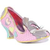 Irregular Choice Dame Sko Irregular Choice Bunny Love Women Mid Heel Shoes In Pink