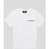 Børnetøj Karl Lagerfeld Boys K/ikonik T-shirt, unisex, White, 12Y 12Y