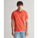 Gant Orange Tøj Gant Herre Piqué poloskjorte med striber