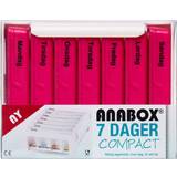 Anabox Krykker & Medicinske hjælpemidler Anabox compact 7 dage pink 1 stk