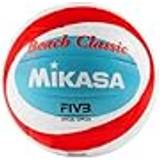 Rød Volleyballbold Mikasa BV543C VXB-RSB Beach Classic Beachvolleyball Rot/Weiß 5