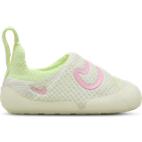 23½ Lær at gå-sko Nike Swoosh 1 TDV - Coconut Milk/White/Barely Volt/Pink Rise