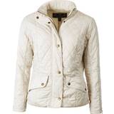 Barbour Beige Overtøj Barbour Flyweight Cavalry Quilted Jacket - Pearl/Stone