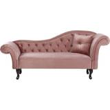 Højrestillede - Pink Møbler Beliani Lattes Pink Sofa 188cm