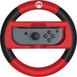 Rød Rat & Racercontroller Hori Nintendo Switch Mario Kart 8 Deluxe Racing Wheel Controller - Black/Red