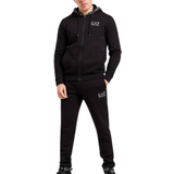 Emporio Armani XS Jumpsuits & Overalls Emporio Armani Branded Hood Full Zip Tracksuit - Black