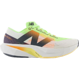 New Balance FuelCell Rebel v4 W - White/Bleached Lime Glo/Hot Mango