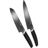 Onyx knive ONYX Cookware Keramik-Stål-Hybrid 2-dele Kokke-Santoku Knivsæt