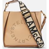 Stella McCartney Imiteret læder Tasker Stella McCartney Logo Shoulder Bag, Woman, Natural U