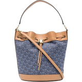 Ralph Lauren Bomuld Håndtasker Ralph Lauren Monogram Large Andie Drawstring Bag - Blue