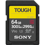 Sony 64 GB Hukommelseskort & USB Stik Sony Tough SDXC Class 10 UHS-II U3 V90 300/299MB/s 64GB