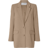 40 - Dame Blazere Selected Rita Relaxed Fit Blazer - Camel