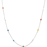 Opaler Smykker Syster P Santa Monica Necklace - Silver/Multicolour