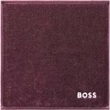 Hugo Boss Håndklæder Hugo Boss Plain Burgundy Bath Towel Red