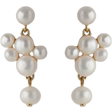 Pernille Corydon Øreringe Pernille Corydon Treasure Earrings - Gold/Pearls