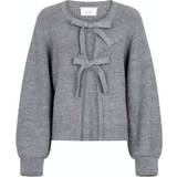 48 - Uld Tøj Neo Noir Muscado Knit Cardigan - Grey Melange