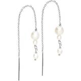 Sistie Sofia Chain Earrings - Silver/Pearls