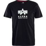 Alpha Industries Sort Tøj Alpha Industries Bluser & tshirts 'Grunge' sort hvid sort hvid