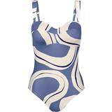 Aftagelige skulderstropper Badetøj Triumph Summer Allure Bandeau Swimsuit - Blue Combination