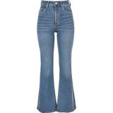 Urban Classics Dame Jeans Urban Classics Women's High Waist Flared Jeans - Washed Denim