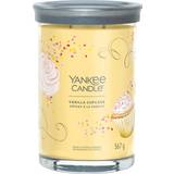 Yankee Candle Grå Lysestager, Lys & Dufte Yankee Candle Vanilla Cupcake Yellow/Grey Duftlys 567g