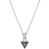 Sort Halskæder Swarovski Stilla Pendant Necklace - Silver/Black/Transparent