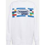 Missoni Hvid Tøj Missoni Logo Cotton Jersey Sweatshirt