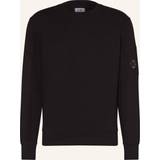 C.P. Company Diagonal Raised Fleece Lens Sweatshirt Black