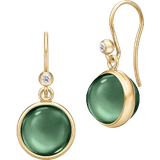 Julie Sandlau Turmalin Smykker Julie Sandlau Prime Earrings - Gold/Tourmaline/Transparent