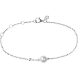 Hvid Armbånd ByBiehl Coco Bracelet - Silver/Pearl/Transparent