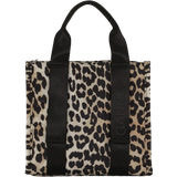 Ganni Tote Bag & Shopper tasker Ganni Small Tech Tote - Leopard