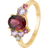 Granater Smykker Mads Z Four Seasons Autumn Ring - Gold/Garnet/Amethyst/Sapphire/Ruby