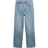 Mango Ballonærmer - Blå Tøj Mango Jeans med lige ben lyseblå fra