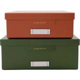 House Doctor Opbevaringsbokse House Doctor Storage boxes, Keep Green/Orange Opbevaringsboks